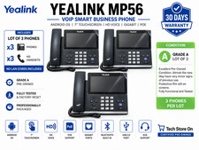 Yealink MP56 VoIP Smart Business Phone Lot of 3 Grade A 7