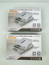x(2) Icy Dock MB982IP-1S-1 Full Metal 2.5in to 3.5in SAS HDD & SSD Converter picture