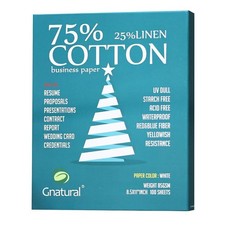 75% Cotton 25% Linen Inkjet Printing Paper, 8.5