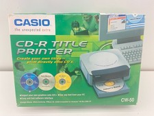 Casio CW-50 Disc Title Printer CD DVD Thermal Labeler New Open Box Complete picture