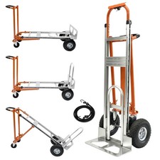 Convertible Hand Truck, 4 in 1 Folding Dolly Cart with Wheels, 1000LBS Heavy picture