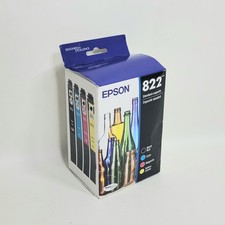 2029 Genuine Epson 822 Ink Cartridge 4 Pack Black Color CMY Original picture