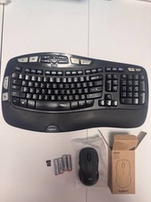 Logitech K350 Ergonomic Keyboard + NEW M510 Mouse USB Receiver Batteries Tested picture