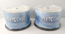 100 PlexDisc 6X 25GB Blank BD-R BDR Blu-Ray Discs INKJET PRINTABLE LABELS picture