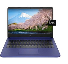 HP 14'' HD Laptop, Intel 4-Core CPU, 8GB RAM, 128GB (64+64) READ Description  picture