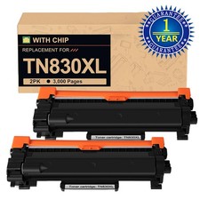2PK TN830XL Toner Compatible for Brother TN830 XL DCP-L2640DW HL-L2405W L2460DW picture
