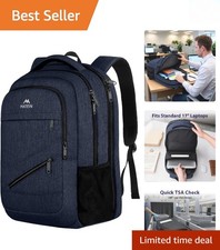 17 Inch Water-Resistant Laptop Backpack - TSA Approved for Effortless Travel picture