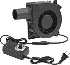 120Mm 12V BBQ Blower Fan ,120Mm X 32Mm Dual Ball Blower Fan 12V with 110V picture