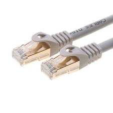 200ft Cat7 Ethernet LAN Network Cable High Speed SSTP Modem Router Gray picture