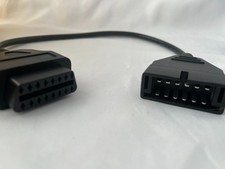 OBD2 Male to OBD1 12 Pin Female Diagnostic Adapter Cable Connector 16 Pin New picture