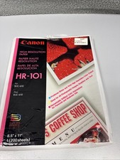Canon HR-101 High Resolution Paper 8.5” x 11” White 95 Sheets for BJC-610 picture