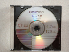 CompUSA DVD-R  Recordable Discs - 4.7 GB - 120 min - 5 Pack - New in Cases picture