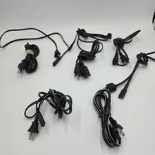 Lot of 6 PC Laptop Power Cord Cables 3 Prong IEC C13 C5 C7 Connectors picture