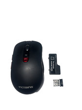 VicTsing pc106a Wireless Laptop Mouse USB [Black & Red] Optical Cordless picture