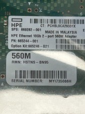 HPE 665244-001 560M Dual Port 10GbE Mezzanine Network Adapter picture