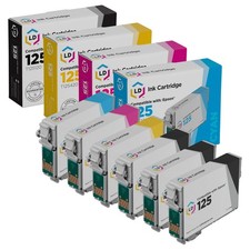 LD Replacement Ink for Epson T125 Set of 6: T125120 T125220 T125320 T125420 picture