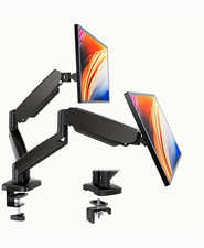 Dual Monitor Gas Spring Desk Mount Arm 13-32 in VESA 75x75/100x100 Black picture