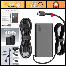Slim 65W USB C Laptop Charger for Lenovo, Fast Charging, Lightweight, Portable picture