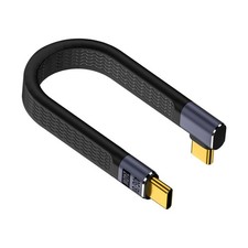 Poyiccot 5inch Short USB C to C Cable, 240W 40Gbps Type C Short, Black picture