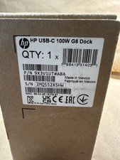 New HP Hewlett Packard 9X3V1UT#ABA USB C 100W Dock G6 Docking station picture