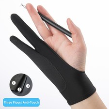 2 Finger Artist Glove Drawing Tablet iPad Touch Screen Anti Smudge picture