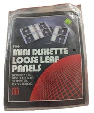 Vintage ACCO loose leaf Floppy Diskette Panels READ picture