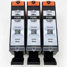 Canon PGI-280XL PGBK Black Ink Cartridges Genuine OEM Lot of 3 No Box picture