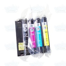 4pk Genuine Epson 702XL Black & Standard Color Ink Cartridge WF-3720 WF-3730 picture