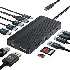 Docking Station USB-C - 8 to 1 and 14 to 1 - See Photos for the Various Sockets picture