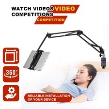 4-13.5'' Foldable Tablet Lazy Holder for Bed Universal Adjustable for Phone iPad picture