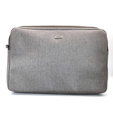 Tumi Laptop Sleeve Medium Grey Heathered Padded Tech Case Bag 13x9 picture