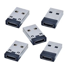 chenyang 5 Pack USB to C Adapter C Female 2.0 Male Black picture