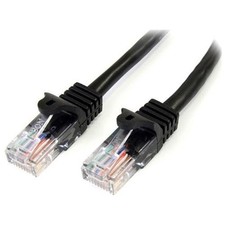 StarTech 45PATCH50BK 50ft Cat5e Black Patch Cable RJ45 picture