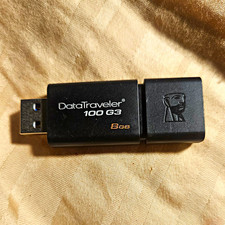 Kingston DataTraveler 100 G3 8GB USB 3.0 Flash Drive Black for PC/Mac picture