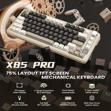 ATTACK SHARK X85Pro Hot Swappable Mechanical Gaming Keyboard, TFT Display & Knob picture