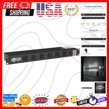 Eaton 12-Outlet 1U Rack Mount Power Strip PDU, Six Front & Six Rear Facing Ou... picture
