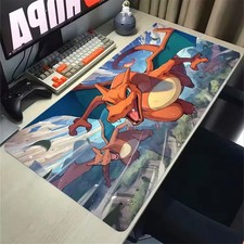 Pokemon Charizard Mouse Pad | Charmander Pikachu Gengar Gaming + PC Desk Mat picture