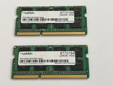 Mushkin 16GB Kit (2 x 8GB) PC3-8500 DDR3 1066 SODIMM Laptop Memory Kit 977019A picture