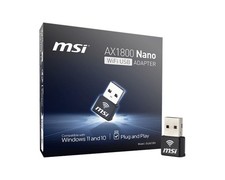 MSI AX1800 Nano WiFi USB Adapter - 6, up to 1800 Mbps, 2.4G/5G... picture