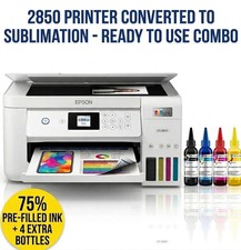 Epson EcoTank ET-2850–Ready for Sublimation Printing + Extra Ink Included *READ* picture