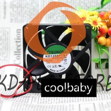 2pcs SUNON KD1208PTS1 12V 2.6W 2Wire Cooling fan 8cm 8025 80x80x25mm 8cm 37CFM picture