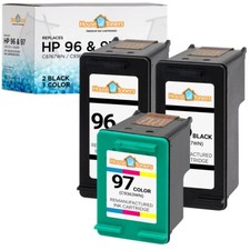3PK Compatible With HP 97 Color Ink Cartridge HP 96 Black for HP Deskjet 6980dt picture