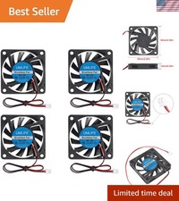 Compact 4-Pack Cooling Fan 60x60x10mm | 12V with 2-Pin Connector & 26 dBA Noise picture