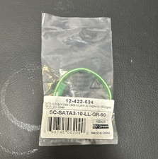 Coboc SATA III 6Gb/s Data Cable w/ Latch 10in Green SC-SATA3-10-LL-GR-90 picture