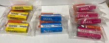564 xl INK For HP CQ176A Printer Lot Of 9 Mixed Colors Aftermarket (FC111-2Q1575 picture