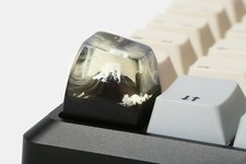 Handmade Mount Fuji Wood Resin Artisan Keycap For Cherry MX Mechanical Keyboard picture