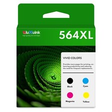 564XL 564 XL Ink 4PK Color Replacement for HP 564 Combo DeskJet 3520 3521 3522 picture