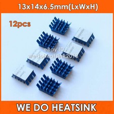 12pcs Blue Aluminum Heatsink Adhesive For Memory RAM IC Chipset picture