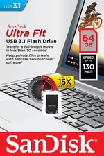 SanDisk 64GB 64G CZ430 Ultra Fit USB 3.1 Nano Flash Pen Drive SDCZ430-064G picture