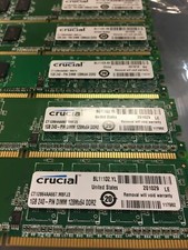 Crucial 1GB 240-PIN DIMM 128Mx64 DDR2 PC2 CT12864AA667 ((LOT of 6)) picture
